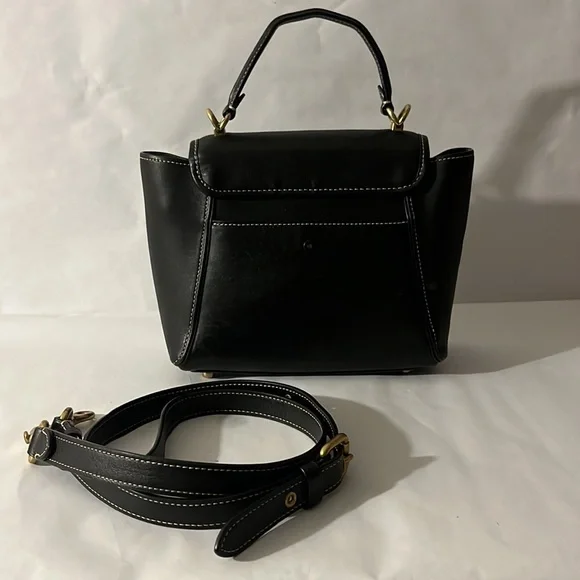 Coach Courier Carryall Black Glovetanned Leather Handle & Shoulder Bag - Picture 2 of 12